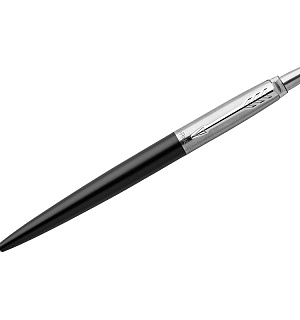 Ручка шариковая Parker "Jotter Bond Street Black CT" синяя, 1,0мм, кнопочн., подарочная упаковка