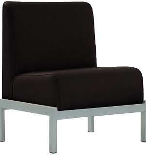 Кресло для отдыха Фабрикант "Сандра", обивка экокожа Oregon 16 черный (ПОД ЗАКАЗ)