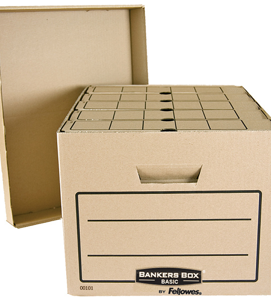 Короб архивный Fellowes FS-00101 "Bankers Box Basic" 325*260*420, гофрокартон, крафт