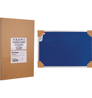 Доска фетровая Berlingo "Premium", 60*90см, синяя, алюминиевая рамка