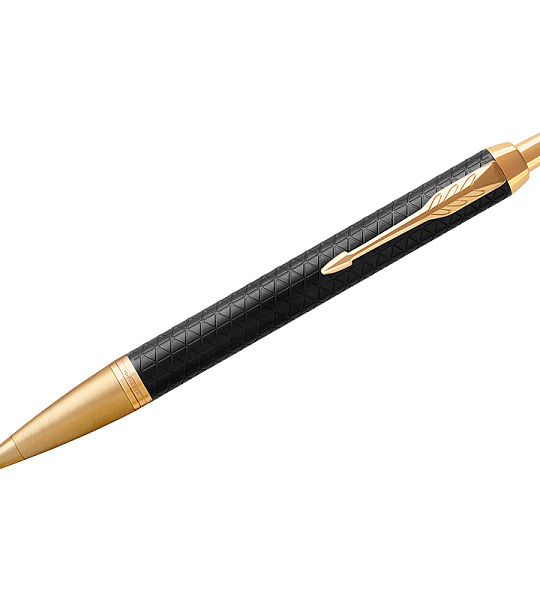 Ручка шариковая Parker "IM Premium Black/Gold GT" синяя, 1,0мм, кнопочн., подарочная упаковка