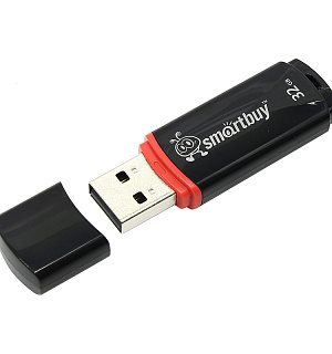 Память Smart Buy "Crown"  32GB, USB 2.0 Flash Drive, черный