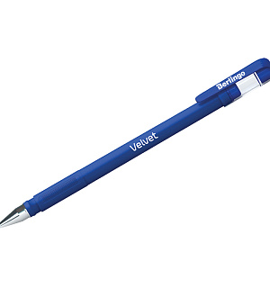 Ручка гелевая Berlingo "Velvet" синяя, 0,5мм, прорезиненный корпус