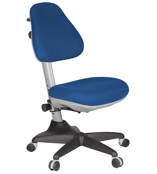 Кресло детское Бюрократ KD-2, PL, ткань синяя, механизм качания, без подлокотников (ПОД ЗАКАЗ)