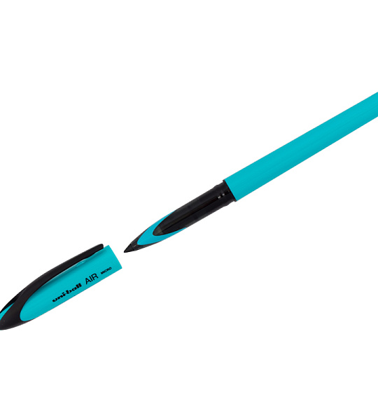 Ручка-роллер Uni "Uni-Ball Air UBA-188E" синяя, 0,5мм, голубой корпус
