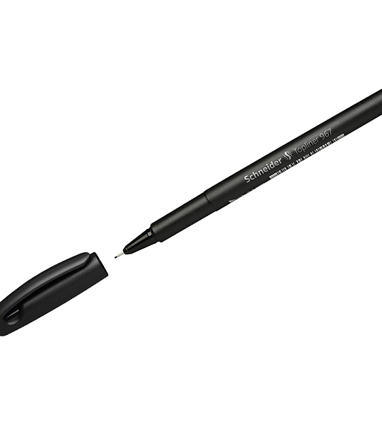 Ручка капиллярная Schneider "Topliner 967" черная, 0,4мм