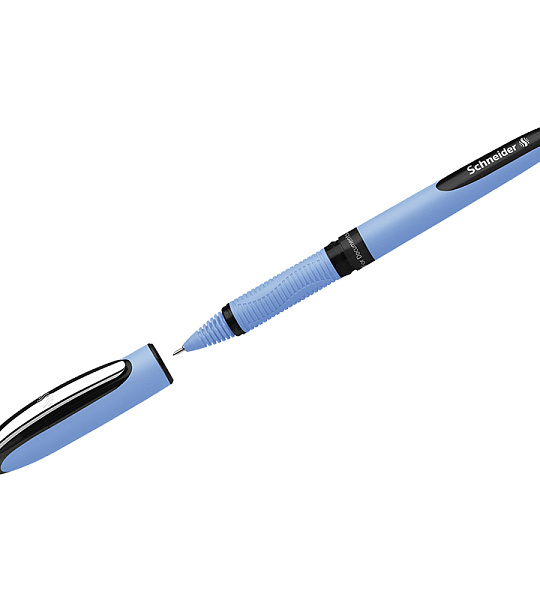 Ручка-роллер Schneider "One Hybrid N" черная, 0,7мм, игольчатый пишущий узел, одноразовая