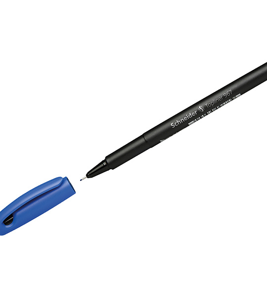 Ручка капиллярная Schneider "Topliner 967" синяя, 0,4мм