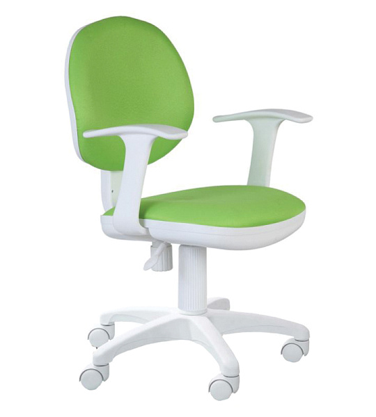 Кресло детское Бюрократ CH-W356AXSN/15-118 салатовый, пластик белый