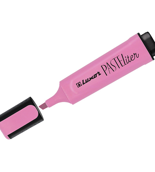 Текстовыделитель Luxor "Pasteliter" пастельный розовый, 1-5мм