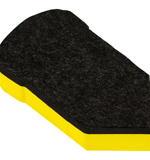 Губка-стиратель для досок OfficeSpace "Карандаш" 55*100мм, материал EVA, желтый, европодвес