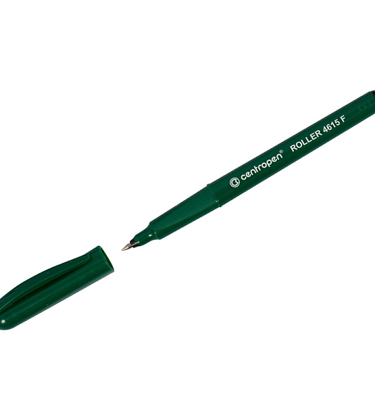 Ручка-роллер Centropen "4615" черная, 0,3мм, трехгран., одноразовая