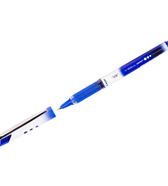 Ручка-роллер Pilot "V-Ball" синяя, 0,5мм, грип, одноразовая