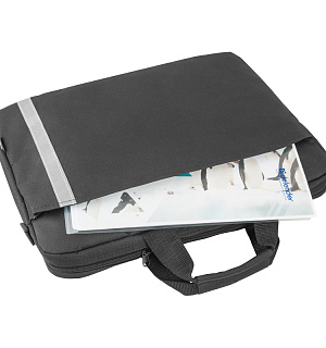 Сумка для ноутбука 15"-16" Defender Shiny, полиэстер, черный, 390*285*40мм