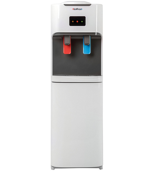Кулер для воды напольный HotFrost V115CE, нагрев/охлаждение электрон., со шкафом, белый